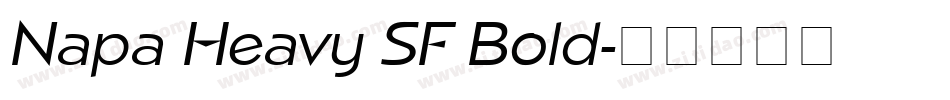 Napa Heavy SF Bold字体转换